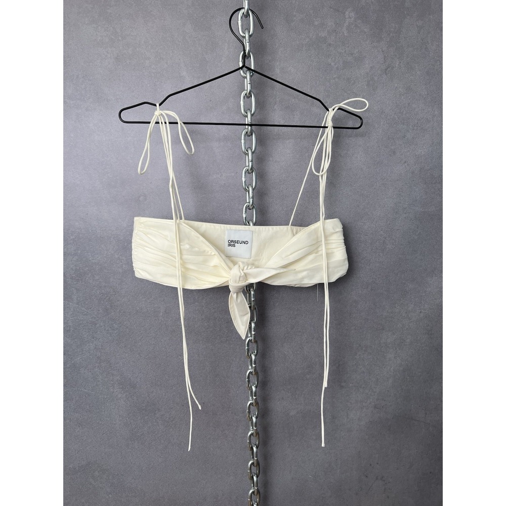 Orseund Iris "The Cha Cha" bandeau bralette top Ecru Ivory M-L RRP $185 - Picture 2 of 6